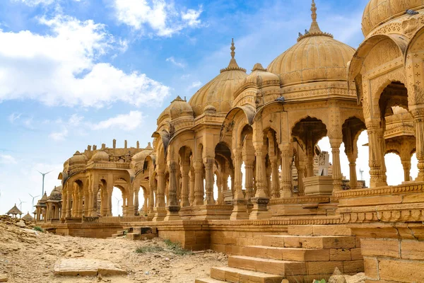 Bada Bagh Archäologische Ruinen Von Königlichen Kenotaphen Jaisalmer Rajasthan — Stockfoto