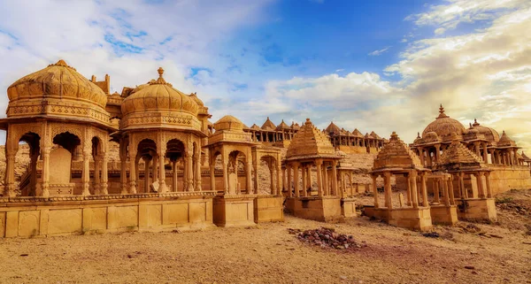 Antike Archäologische Ruinen Königlicher Kenotaphen Bekannt Als Chhatris Bada Bagh — Stockfoto