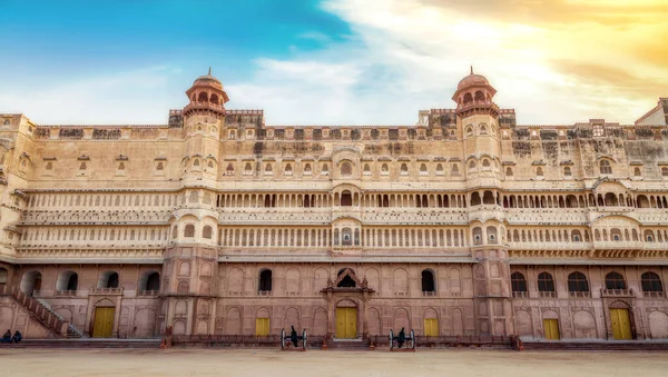 Junagarh Fuerte Medieval Palacio Real Estructura Arquitectura Mármol Bikaner Rajastán —  Fotos de Stock