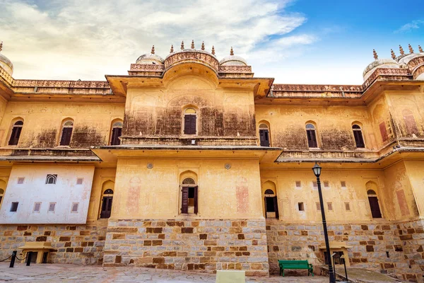 Nahargarh Fort Gebäude Außen Mittelalterliche Architektur Ansicht Jahr 1734 Jaipur — Stockfoto