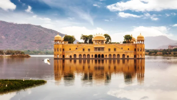 Jal Mahal Ancien Palais Eau Milieu Lac Man Sagar Jaipur — Photo