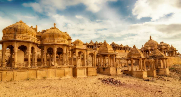 Historische Ruinen Der Königlichen Kenotaphen Bekannt Als Chhatris Bada Bagh — Stockfoto