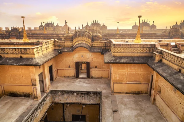 Medieval Nahargarh Fort Jaipur Built Year 1734 Aerial Architecture Structure — Stock Photo, Image