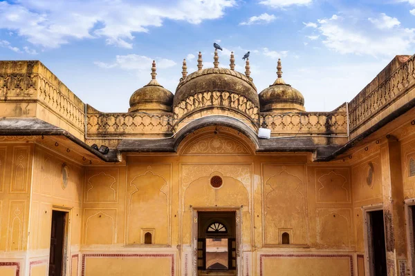 Nahargarh Fort Jaipur Mittelalterliche Architektur Aus Gelbem Sandstein Mit Kreisförmigen — Stockfoto