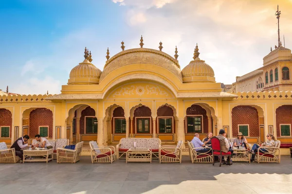 Jaipur Rajasthan Prosince 2017 Královský Palác Jaipur Rajasthan Střešní Pohled — Stock fotografie