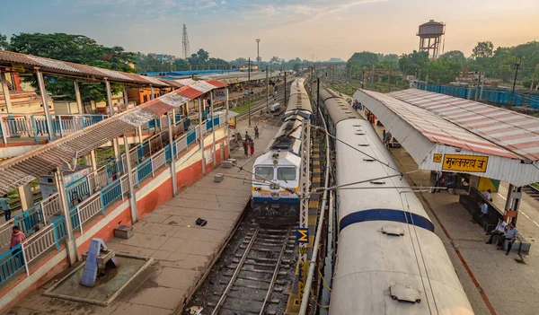 Mughalsarai Uttar Pradesh India Octubre 2017 Vista Estación Tren Mughalsarai — Foto de Stock