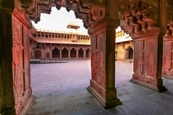 Fatehpur Sikri Arquitectura Medieval Mughal Construida Piedra Arenisca Roja Con — Foto de Stock