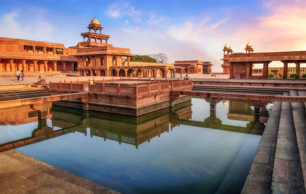 Fatehpur Sikri Mittelalterliche Stadt Mit Blick Auf Anup Talao Eine — Stockfoto