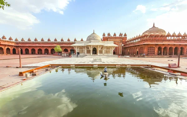 Agra Índia Maio 2019 Fatehpur Sikri Salim Chisti Darga Mesquita — Fotografia de Stock