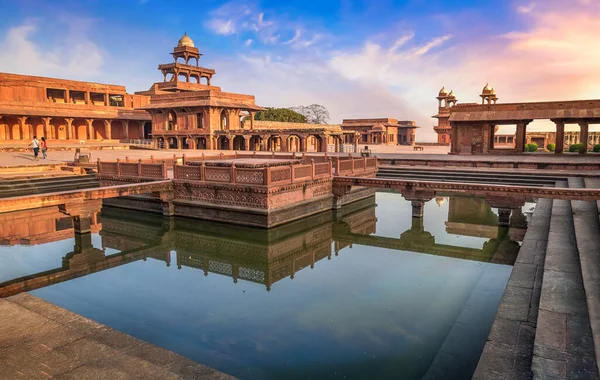 Fatehpur Sikri Mittelalterliche Stadt Mit Blick Auf Anup Talao Eine — Stockfoto
