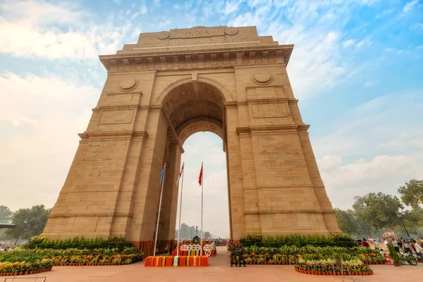 Delhi Indien März 2019 India Gate Historisches Kriegerdenkmal Der Rajpath — Stockfoto