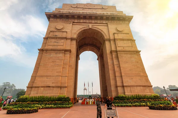 Delhi Indien März 2019 India Gate Historisches Kriegsdenkmal Der Rajpath — Stockfoto