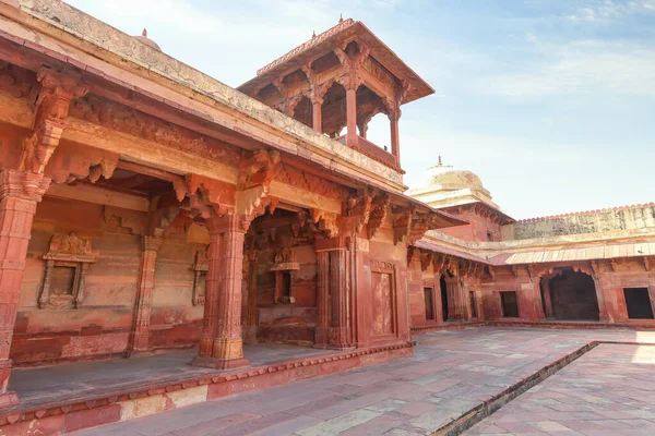 Fatehpur Sikri Estructuras Medievales Arquitectura Arenisca Roja Fatehpur Sikri Una — Foto de Stock