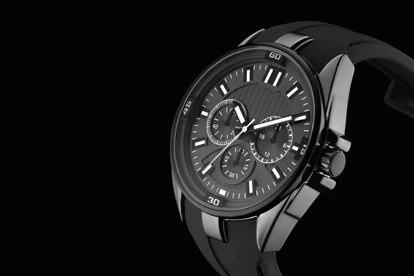 검은색에 손목 시계 — 스톡 사진