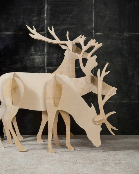 New Year decoration made of plywood