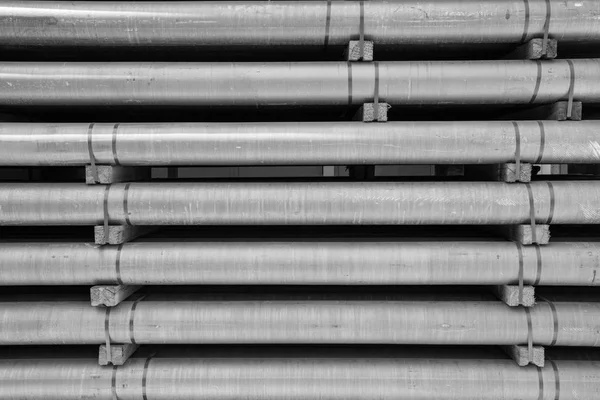 Tubi di alluminio come materia prima — Foto Stock