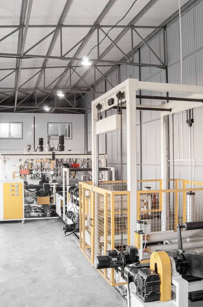Werkstatt für die Produktion von Polypropylen und Polyethylen — Stockfoto