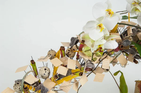 Bouquet of flowers on a white background — Stock Photo, Image