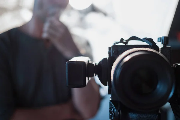 Kamera und Ausrüstung aus nächster Nähe — Stockfoto