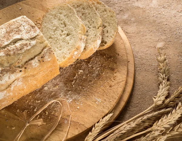 Loaf of bread top view — Stock Photo, Image