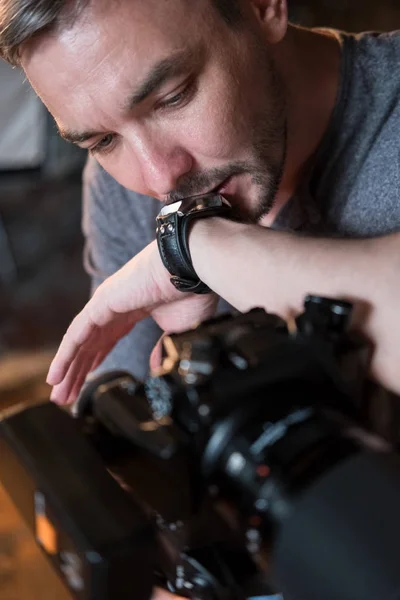 O processo de fotografar em estúdio — Fotografia de Stock