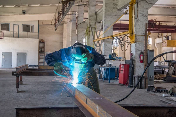 Manual gas welding — Stock Photo, Image