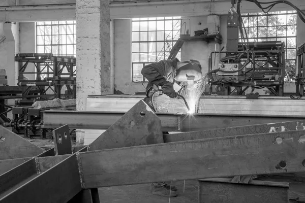 Manual gas welding — Stock Photo, Image