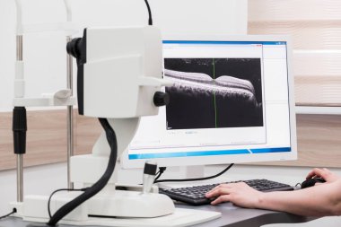 Göz kliniğinde ekipman