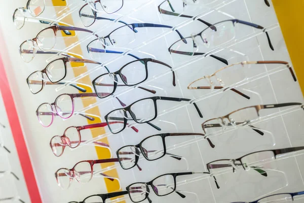 Eye glasses on the stand — Stock Photo, Image