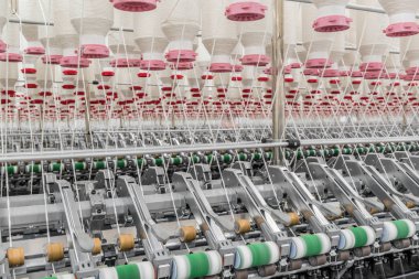 biriktiricileri iplik Tekstil Fabrikası'nda