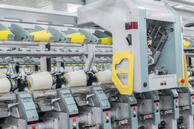 biriktiricileri iplik Tekstil Fabrikası'nda