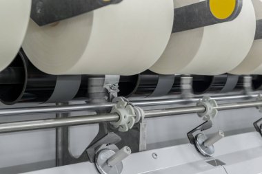 biriktiricileri iplik Tekstil Fabrikası'nda