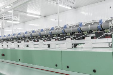 biriktiricileri iplik Tekstil Fabrikası'nda