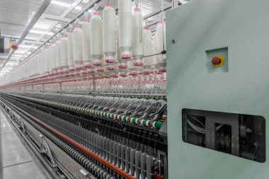 biriktiricileri iplik Tekstil Fabrikası'nda