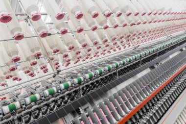 biriktiricileri iplik Tekstil Fabrikası'nda