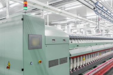 biriktiricileri iplik Tekstil Fabrikası'nda