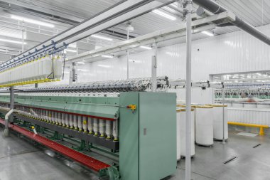 biriktiricileri iplik Tekstil Fabrikası'nda