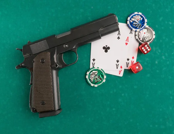 Азартний покер, крупним планом — стокове фото