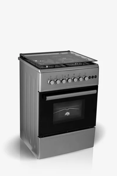 Oven Dapur Modern Dengan Latar Belakang Putih — Stok Foto