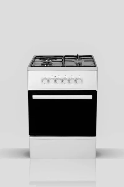 Oven Dapur Modern Dengan Latar Belakang Putih — Stok Foto