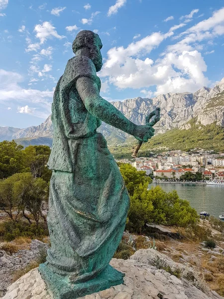 Makarska Pomník svatého Petra — Stock fotografie