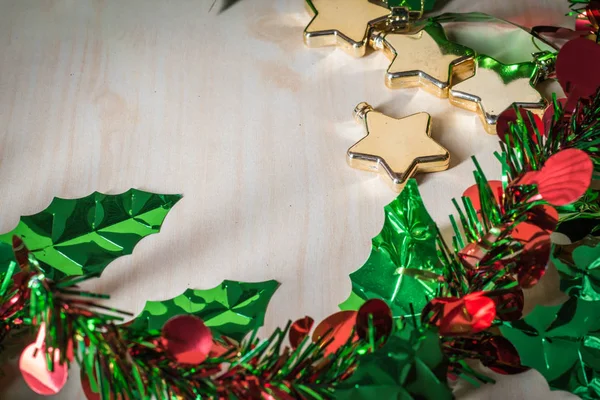 Corazón, estrella, adorno y decoración de Navidad — Foto de Stock