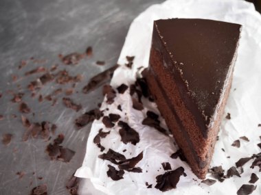 Çikolatalı kek, seçici odak