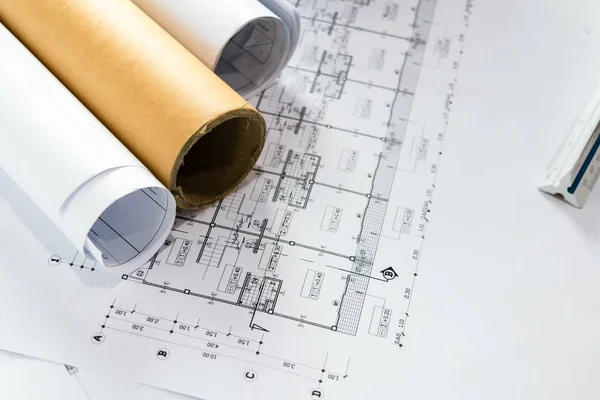 Mühendislik diyagramı blueprint kağıt Proje hazırlanması