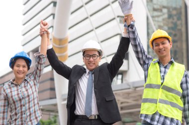 Mühendislik İnşaat kavramı: profesyonel mühendis beni takım