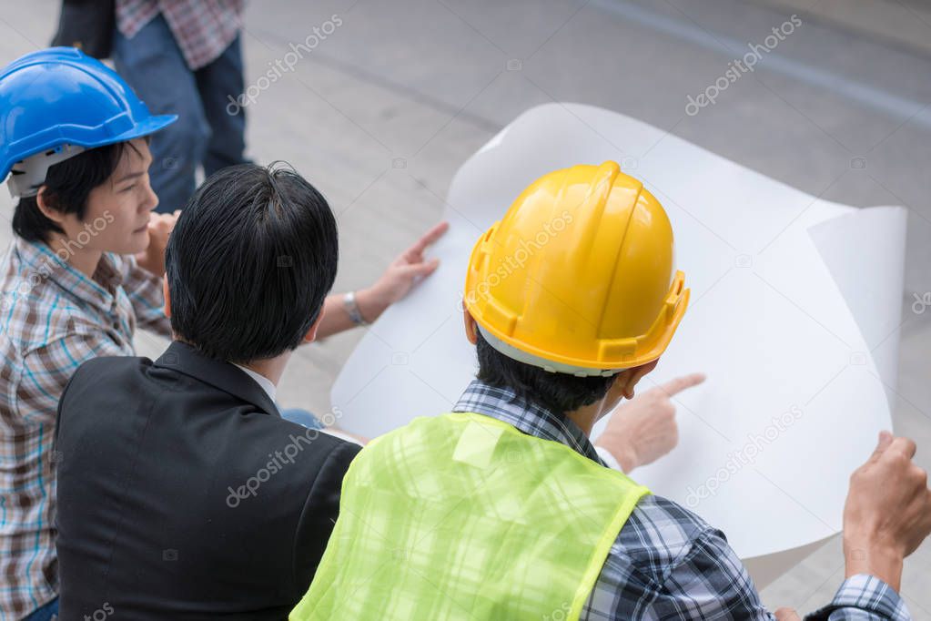 engineering construction teamwork concept : professional enginee
