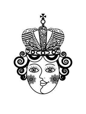 Kraliçe nin illüstrasyon