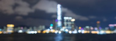 şehir ışığı bokeh arkaplanı