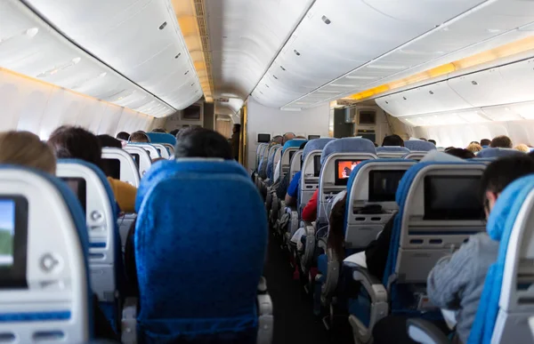 Assento Classe Económica Avião — Fotografia de Stock