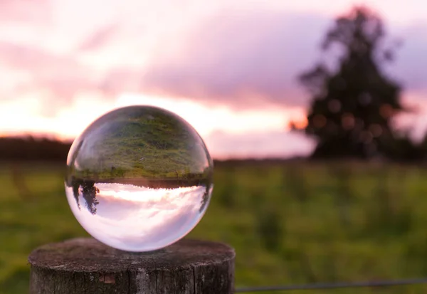 Glaskugel Der Natur — Stockfoto